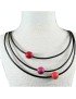 Collier  cuir et perles de tagua