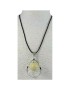 Pendentif alliage et perle de tagua