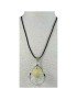 Pendentif alliage et perle de tagua