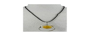 Pendentif alliage et perle de tagua
