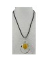 Pendentif alliage et perle de tagua