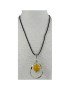 Pendentif alliage et perle de tagua