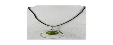 Pendentif alliage et perle de tagua