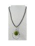 Pendentif alliage et perle de tagua