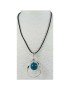 Pendentif alliage et perle de tagua