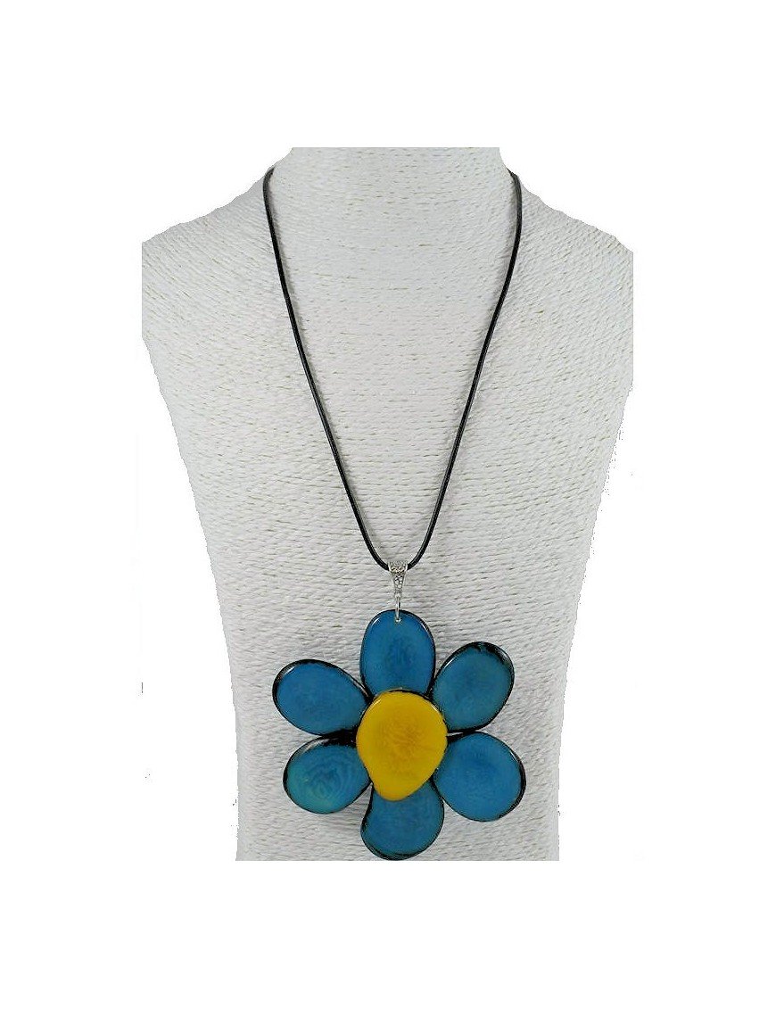 Pendentif Fleur en tagua