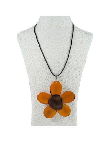 Pendentif Fleur en tagua