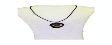Pendentif tagua teintée 