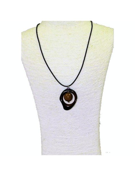 Pendentif tagua teintée Pendentif tagua teintée