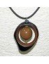 Pendentif tagua teintée 