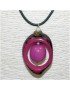 Pendentif tagua teintée 