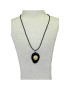 Pendentif tagua teintée 