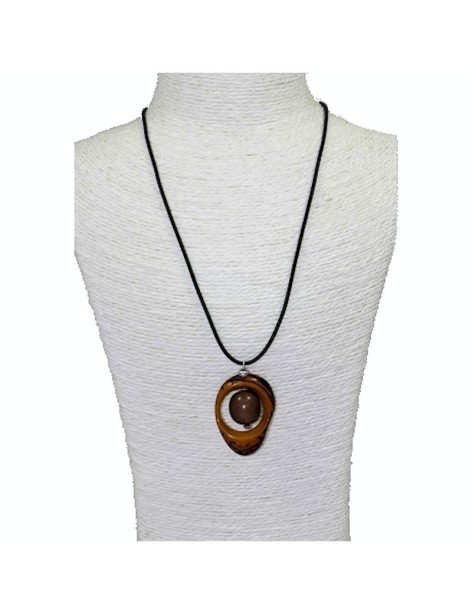 Pendentif tagua teintée Pendentif tagua teintée