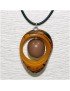 Pendentif tagua teintée 
