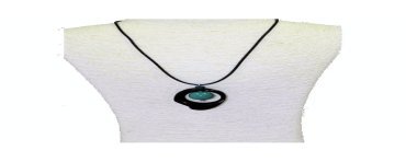 Pendentif tagua teintée 