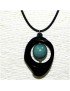 Pendentif tagua teintée 