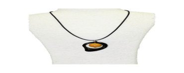 Pendentif tagua teintée 