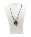 Aeonium Pendentif, tagua teintée vert