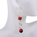 Boucles d\'oreilles en ivoire végétal