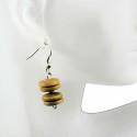 Boucles d\'oreilles en ivoire végétal