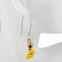Boucles d\'oreilles en ivoire végétal