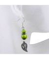 Boucles d\'oreilles en ivoire végétal