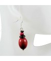 Boucles d\'oreilles en ivoire végétal
