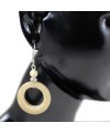 Boucles d\'oreilles en ivoire végétal