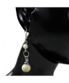 Boucles d\'oreilles en ivoire végétal
