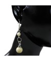 Boucles d\'oreilles en ivoire végétal