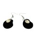 Boucles d'oreilles tranches en ivoire végétal