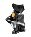 Boucles d\'oreilles tranches en ivoire végétal