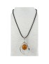 Pendentif alliage et perle de tagua