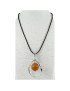 Pendentif alliage et perle de tagua