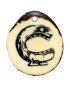 Tranche de tagua gravée lettre C