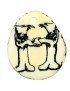 Tranche Tagua gravée lettre H 