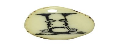 Tranche Tagua gravée lettre I 