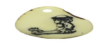 Tranche Tagua gravée lettre J 