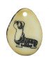 Tranche Tagua gravée lettre L 