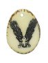 Tranche de tagua gravee lettre V 