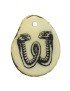 Tranche de tagua gravee lettre W 