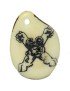 Tranche de tagua gravee lettre X