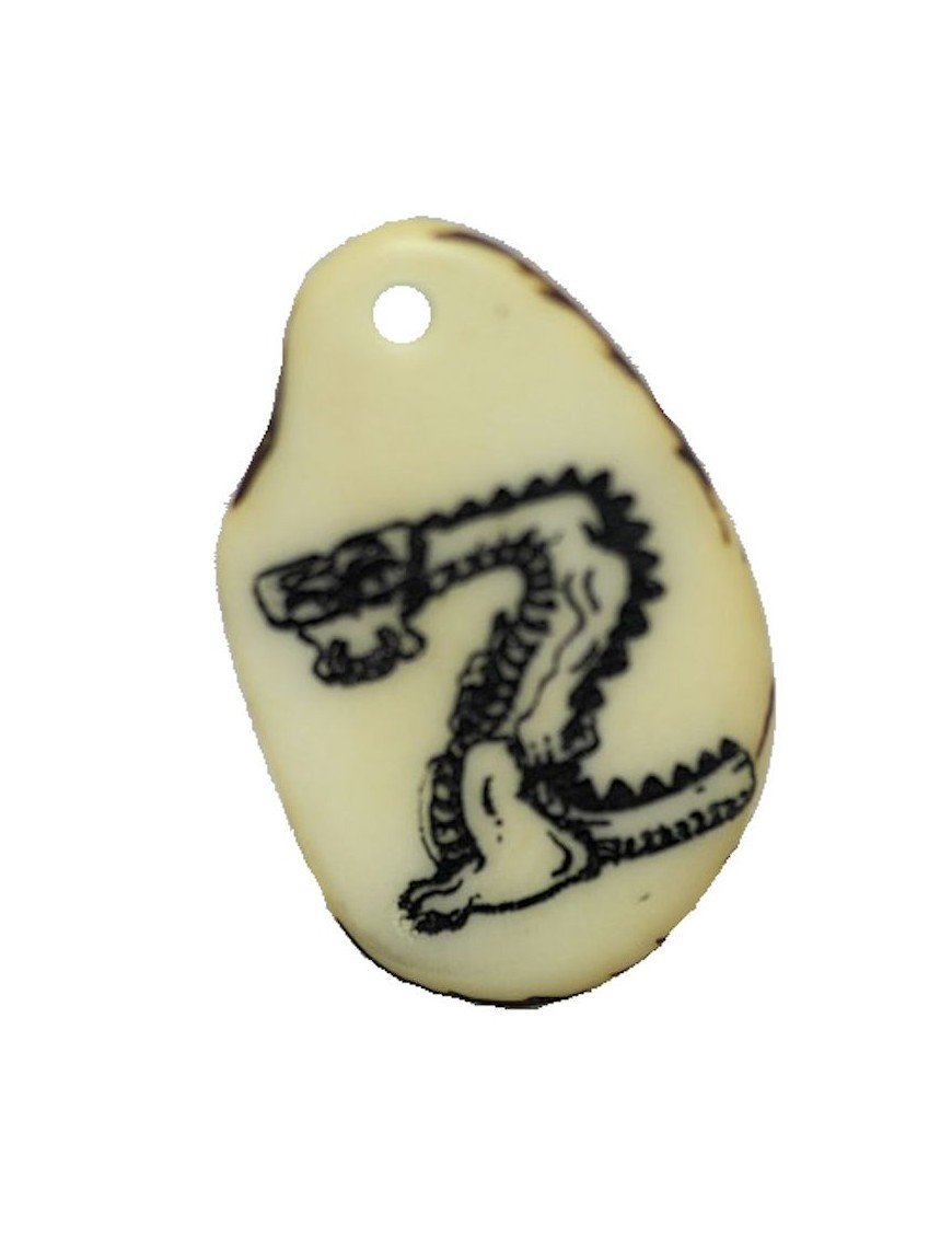 Tranche de tagua gravee lettre Z 