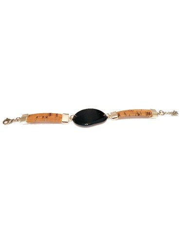 Bracelet tranche de Tagua et liège