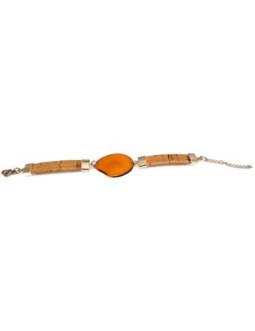 Bracelet tranche de Tagua et liège