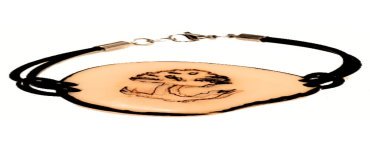 Bracelet tranche de Tagua Arbre de vie