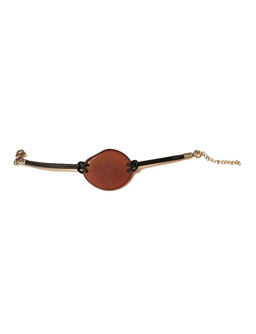 Bracelets tranches de tagua ou ivoire végétal teinté ou naturel