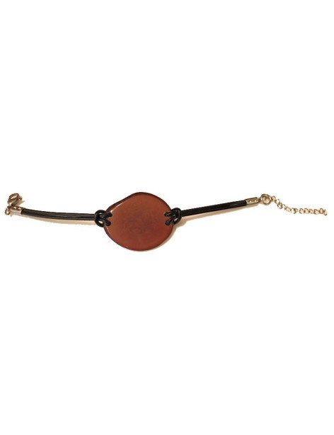 Bracelets tranches de tagua ou ivoire végétal teinté ou naturel