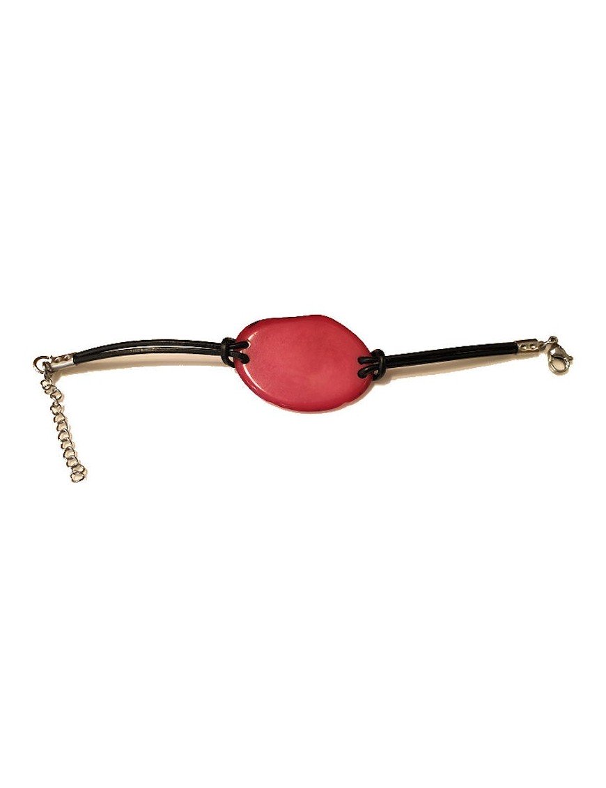 Bracelets tranches de tagua ou ivoire végétal teinté ou naturel
