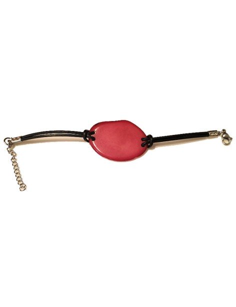 Bracelets tranches de tagua ou ivoire végétal teinté ou naturel